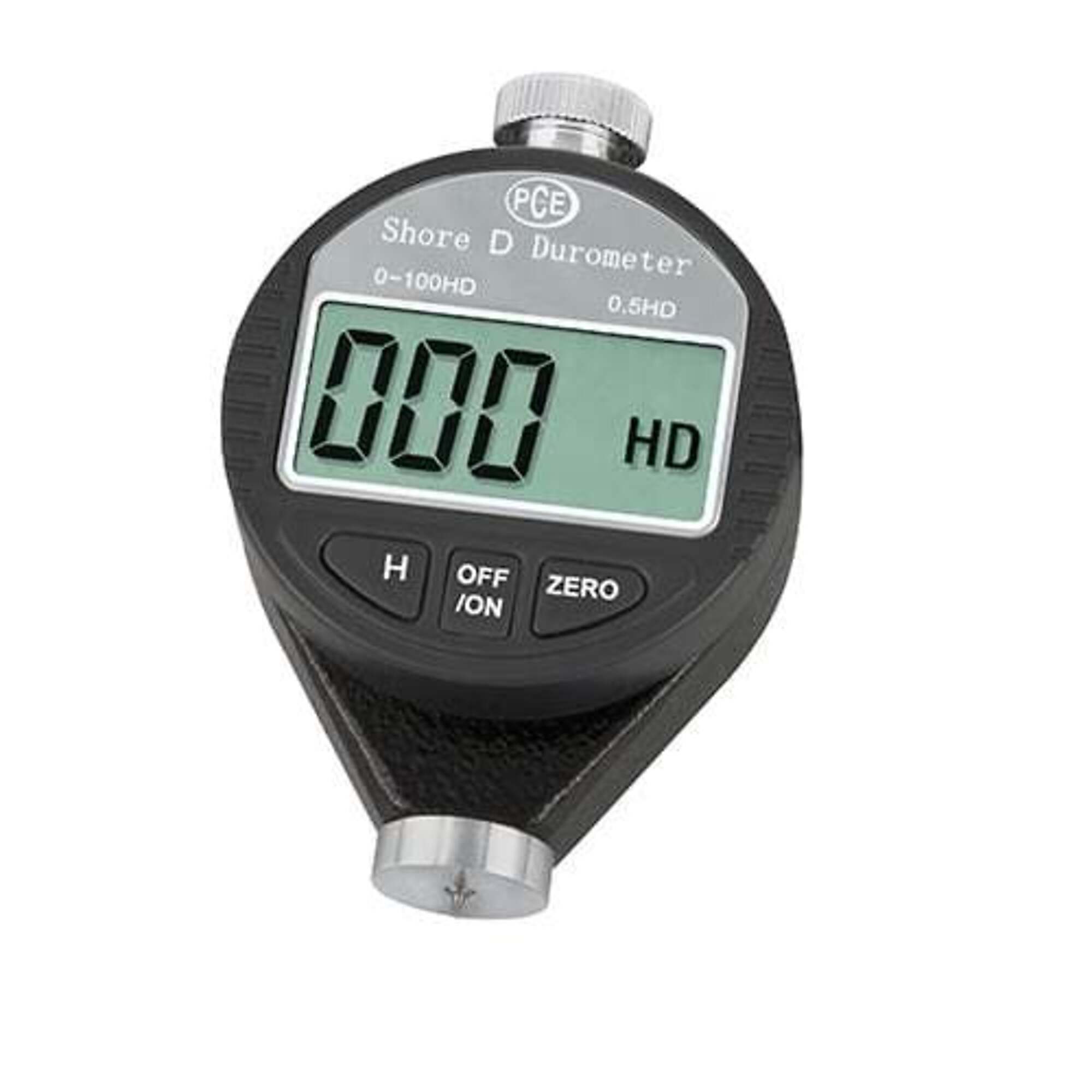 PCE Digital Shore D Durometer — 30° Conical Point, 50 N Force, 6mm Minimum Thickness, Model# PCE-DD-D